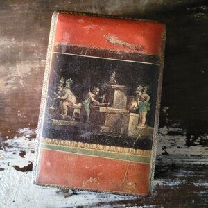 Vintage Italian Florentine Wood Box "Room Of The Cupids" House Of Vetti Scene